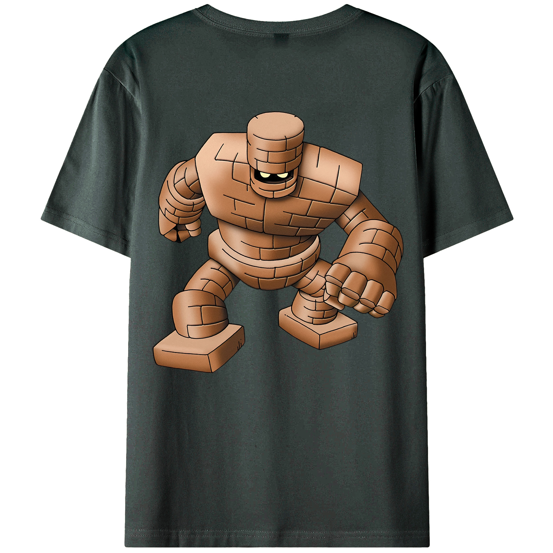 （画像用） ドラゴンクエスト Doragon Kuesuto Dragon Quest 綿100％ メンズ半袖Tシャツ（バックプリント） 通気性